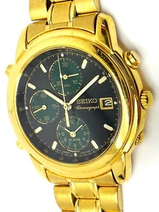 RELOJ CRONÓGRAFO ALARMA HOMBRE SEIKO REPUESTOS 7T32-6G40 NO FUNCIONA SDW708 - Imagen 1 de 6