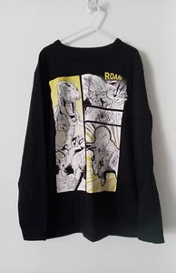 The Children's Place  Long Sleeved Dinosaur  Boy's T Shirt  Black Size L 10-12 - Picture 1 of 3