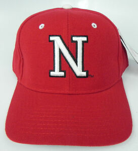 NEBRASKA CORNHUSKERS RED NCAA VINTAGE FITTED SIZED ZEPHYR DH CAP HAT NWT!