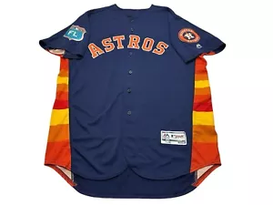 Majestic Authentic Collection Houston Astros #41 Peacock Team Issued Jersey 48 - Picture 1 of 16