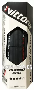 Clinador Vittoria Rubino Pro G 2.0 grafeno 700 x 25 todo negro/plegable - Imagen 1 de 1