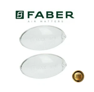 FABER DECKENLEUCHTE OVAL ABDECKUNG DIFFUSOR LICHT 100X55 KIT 2 STÜCK COD. 058249 - Bild 1 von 2