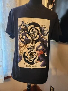 Jujutsu Kaisen T-Shirt Schwarz Crunchyroll Herren Large Battle Scene Selten Anime - Bild 1 von 2