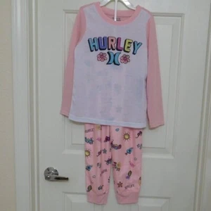 NWT 2pc Hurley Aloha Sun Heart Print Top & Pants Pajamas sz 6 or 8 - Picture 1 of 1