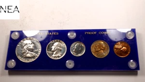 1952 US Proof Set ~ Gem Proof ~ 5 Coins In Capital Holder ~~ 90% Silver - Picture 1 of 8