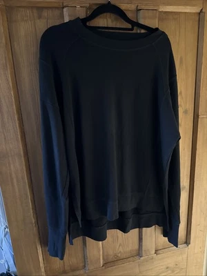 Sweaty Betty Size L Black Pullover Sweat Top Long Sleeve - Image 1 of 2