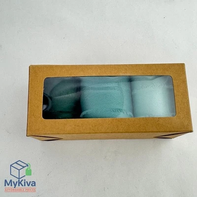 Satin Ribbon 3 Pack Frayed Ribbon Mint Dusty Sage Dark Green 2 Inch 8 Yards - Image 1 of 4