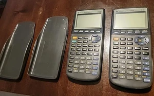 2 Texas Instruments Graphing Calculator TI-83 With Covers TESTED - Picture 1 of 6