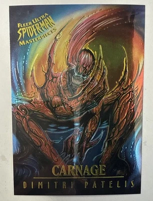 1995 Ultra Spider-Man MASTERPIECES #3 / Carnage / MUST GRADE! - Image 1 of 2