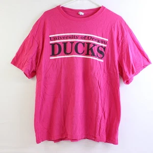 Delta Pro Weight Unisex Erwachsene XL Pink University of Oregon Enten T-Shirt - Bild 1 von 5