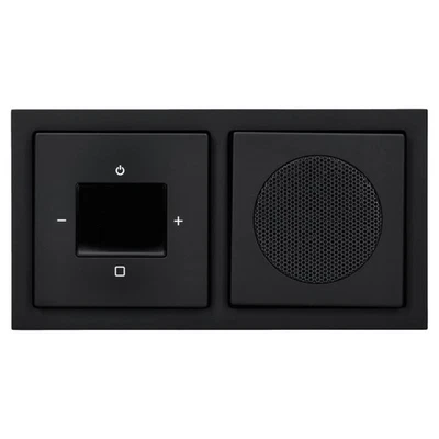 Busch Jaeger Unterputz Radio Komplettset Bluetooth Schwarz Matt Future Linear  - Bild 1 von 4