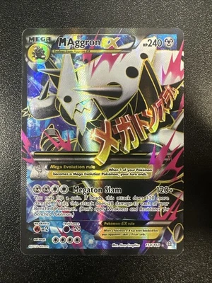M Aggron EX (154 Full Art) 154/160 XY - Primal Clash Holo MP JL - Image 1 of 4