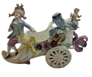 Vintage Large Capodimonte Baroque Style Planter Bisque Porcelain Made in Germany - Picture 1 of 13