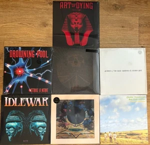 New and Sealed Hard Rock Heavy Metal Thrash Vinyl Job Lot x7 LP records 12" - Picture 1 of 6