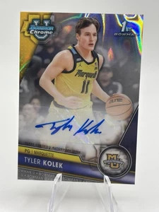 2023-24 Bowman U Chrome Lava Refractor Tyler Kolek Prospect Auto 152/199 NY - Bild 1 von 2
