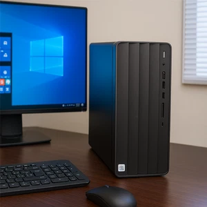 HP ENVY TE01 i5-8400 12GB RAM 500GB HDD Win10 Desktop PC Intel UHD 630 - Afbeelding 1 van 8