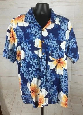 Aloha Shirt Men's 2 XL Button Up Pocket Kennington Ltd Flowers Vintage Pre Owned - Image 1 of 4
