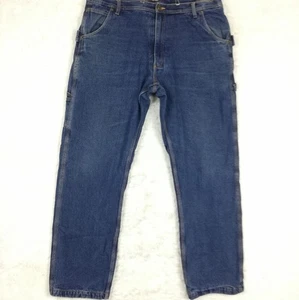 Polar King Key Mens Jeans Carpenter Thermal Lined Blue Denim Dark Wash 42x34 - Picture 1 of 10