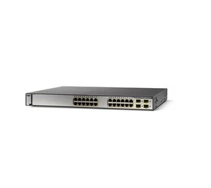 Commutateur Ethernet PoE Cisco WS-C3750G-24PS-S Catalyst 24 ports couche 3 garantie 1 an - Photo 1/1