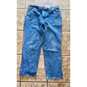 Pantalones de mezclilla rectos Carhartt de colección para hombre calce relajado azules talla 38x30 pantalones de trabajo duraderos - Imagen 1 de 8
