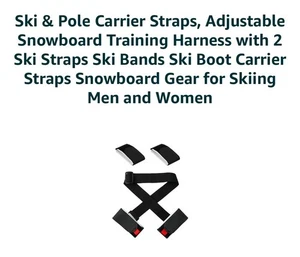 Ski & Pole Carrier Straps, Adjustable Snowboard Training Harness. Brand New - Picture 1 of 2