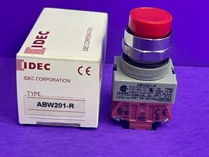 IDEC ABW201-R 22mm Red Momentary Pushbutton 1NC Contact - Picture 1 of 15
