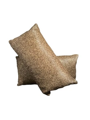 "2 almohadas lumbares llenas de plumas con cuentas de platino para cajón y barril 8x14""" Foto 1 de 4