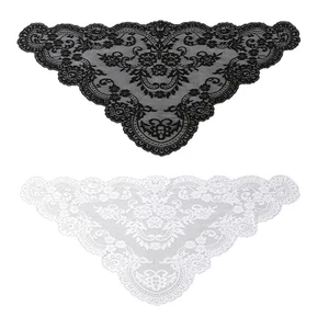 Embroidered Bride Scarf Polyester Headwrap Scarf For Summer Outdoor Receptions - Picture 1 of 10