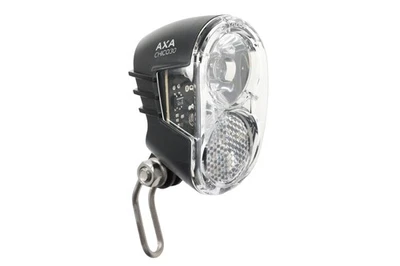 Fahrrad Scheinwerfer LED Chico 30 Lampe Edelstahl Halter für Dynamo Seitenläufer - Bild 1 von 4