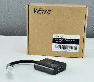 New Black Mini DisplayPort DP to HDMI HDTV Male to Female Adapter Converter - Image 1 of 3