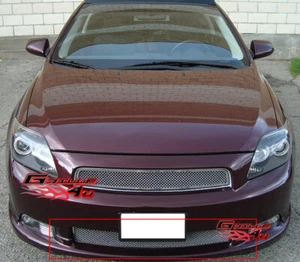 Fits 2005-2010 Scion TC Lower Bumper Stainless Steel Chrome Mesh Grille Insert - Picture 1 of 2