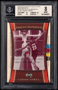 2004/05 Lebron James UD Exquisite 1/1 Masterpieces Printing Plates Magena BGS 8 - Picture 1 of 2