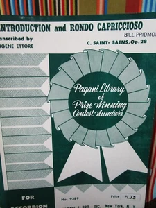 INTRODUCTION & RONDO CAPRICCIOSO BY EUGENE ETTORE ACCORDION SOLO SHEET MUSIC NOS - Picture 1 of 2