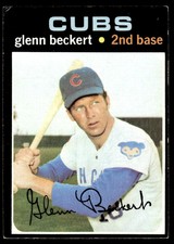 1971 TOPPS GLENN BECKERT CHICAGO CUBS #390
