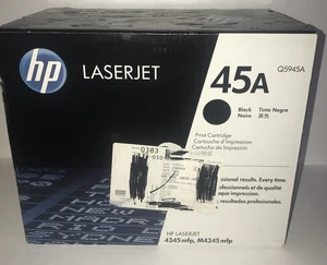 NEW OEM Genuine HP LaserJet 45A Q5945A Black Toner Cartridge - Sealed