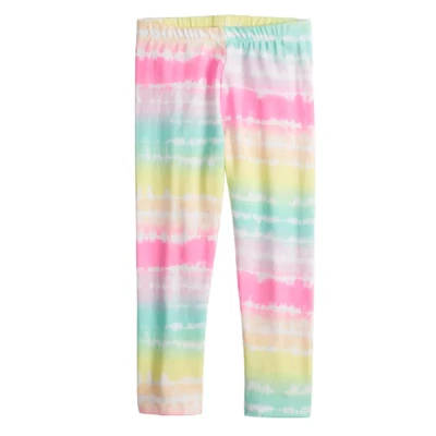 Leggings capri con núcleo a rayas arco iris So® talla XXS 4-5 para niñas venta al por menor $16.00 Foto 1 de 4