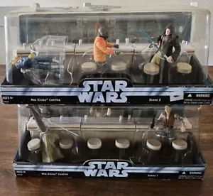 Mos Eisley Cantina Szene 1 & 2 SET STAR WARS Original Trilogie Sammlung MIB - Bild 1 von 5