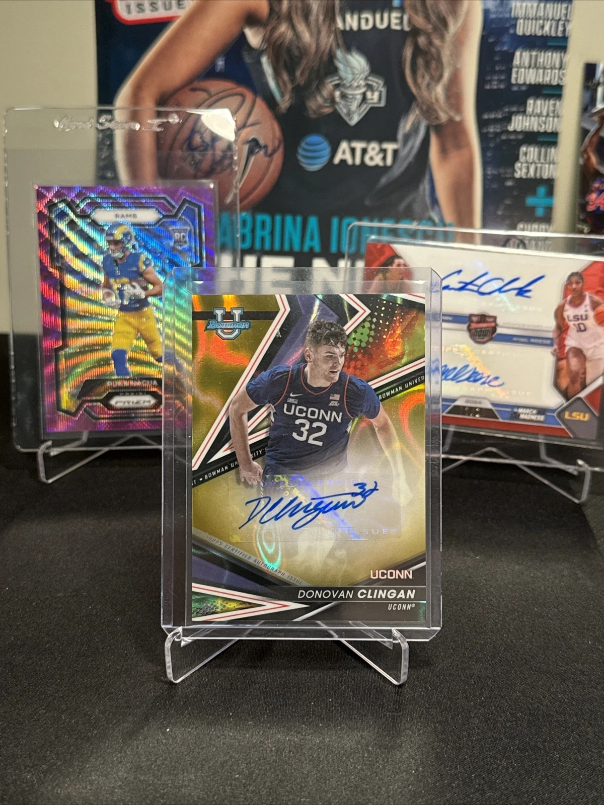 🔥2022 Bowman University's Best Donovan Clingan Auto Gold Lava Refractor /75