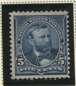  USA 1898 MLH PRESIDENT GRANT DARK BLUE 5c - Picture 1 of 2