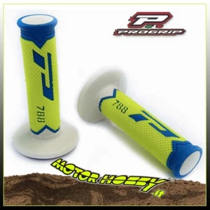 MANOPOLE PRO GRIP CROSS ENDURO TRIPLA DENSITA' 788 GIALLO FLUO BIANCO BLU - Foto 1 di 1