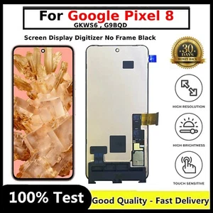 For Google Pixel 8 LCD Black Screen Display Digitizer No Frame Black - Picture 1 of 2