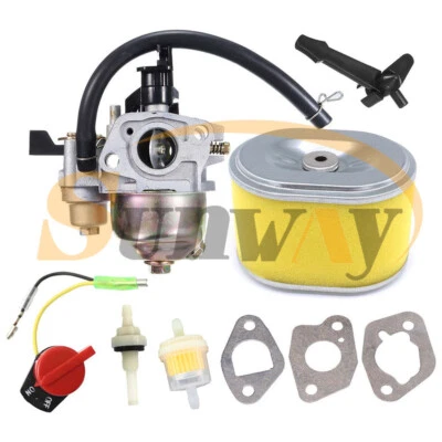 Carburateur Filtre à Air Kit pour Honda GX120 GX160 5.5hp GX200 6.5 PS 168F - Photo 1/4