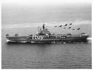 HMS CENTAUR - SEA VIXEN FLYPAST ORIGINAL HMS CENTAUR PHOTOGRAPH 1964 RARE - Picture 1 of 1