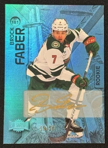 2023-24 Skybox Metal Universe Rookies Blue /50 Brock Faber #181 Rookie Auto RC - Picture 1 of 2