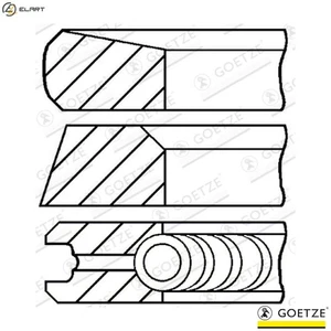 4x PISTON RING KIT 08-113500-00 STD FOR F4FA/D2FA/D4FA/D2FE/FXFA/D2FB 2.4L 4cyl - Picture 1 of 9