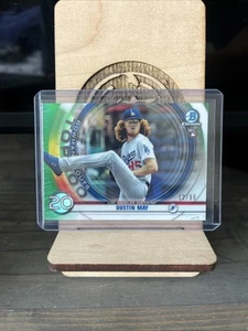 2020 Bowman Scouts Top 100 Chrome Green Refractor /99 Dustin May Rookie RC - Picture 1 of 2