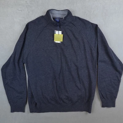 NWT Joseph & Lyman Sweater 1/4 Zip Mens XXL Gray Pullover Long Sleeves - Image 1 of 4
