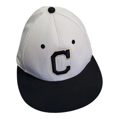 复古 The Game 白色/黑色 C 帽子。 弹性贴合。 M 码 — 第 1/4 张图片