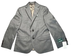 Neu mit Etikett! Lauren Ralph Lauren Blayton mittelgrau Jungen Anzug Blazer Jacke Größe 10R - Bild 1 von 7