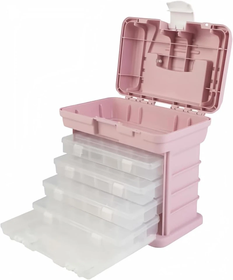 Caja de Herramientas Portátil - Organizador de Piezas Pequeñas con Cajones y Compartm Personalizable Foto 1 de 4